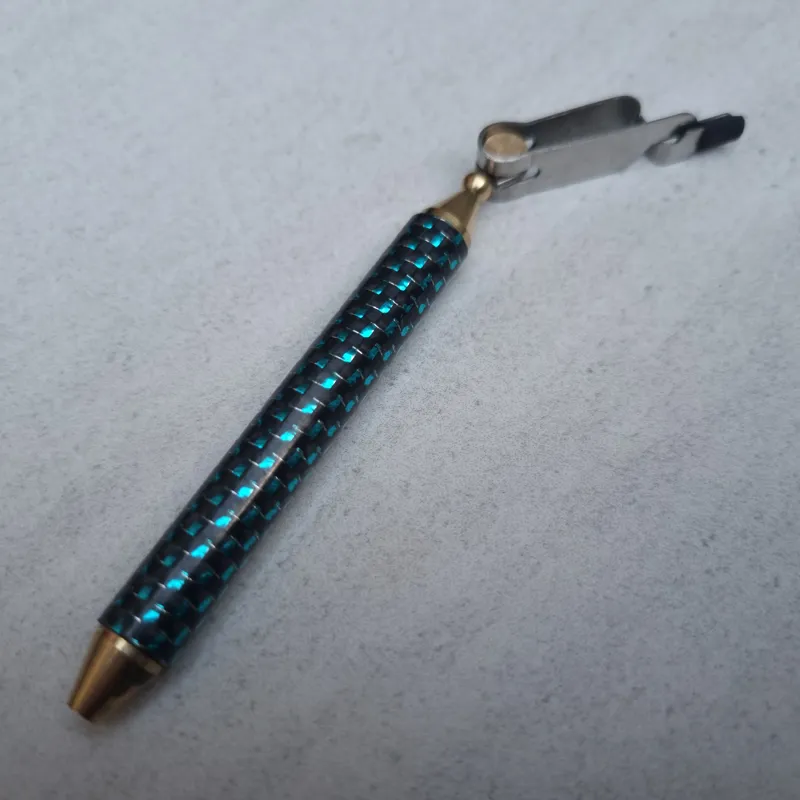 Dr.Slick JUMBO Carbon Fiber Handle Rotary Hackle Plier with Half Hitch Tool-1